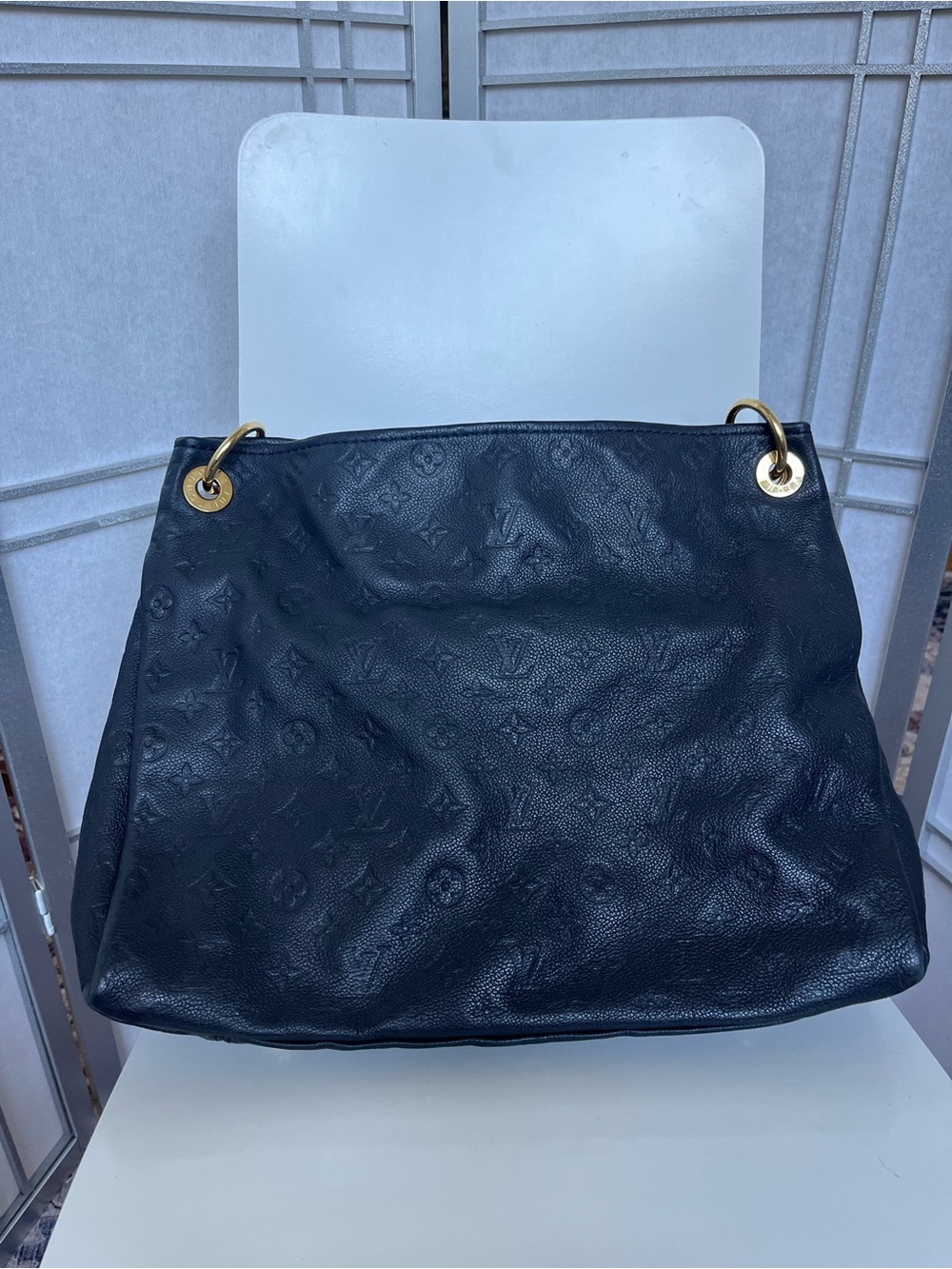 Louis Vuitton Artsy MM Empreinte Infini Leather Shoulder Bag Authentic - Picture 2 of 15